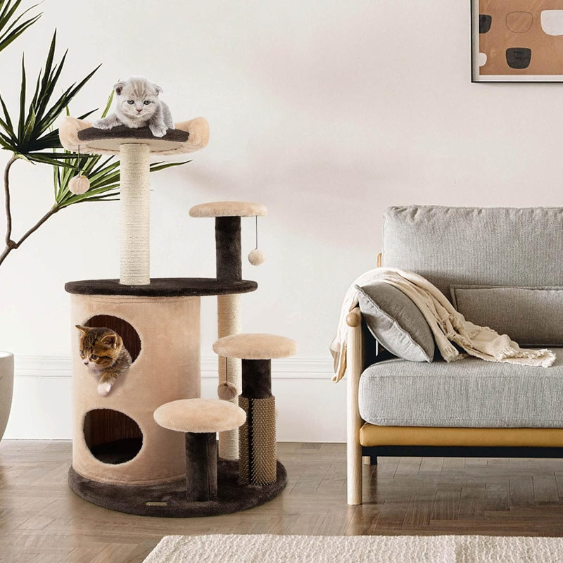 Vernonburg 102cm H Cat Tree, Brown