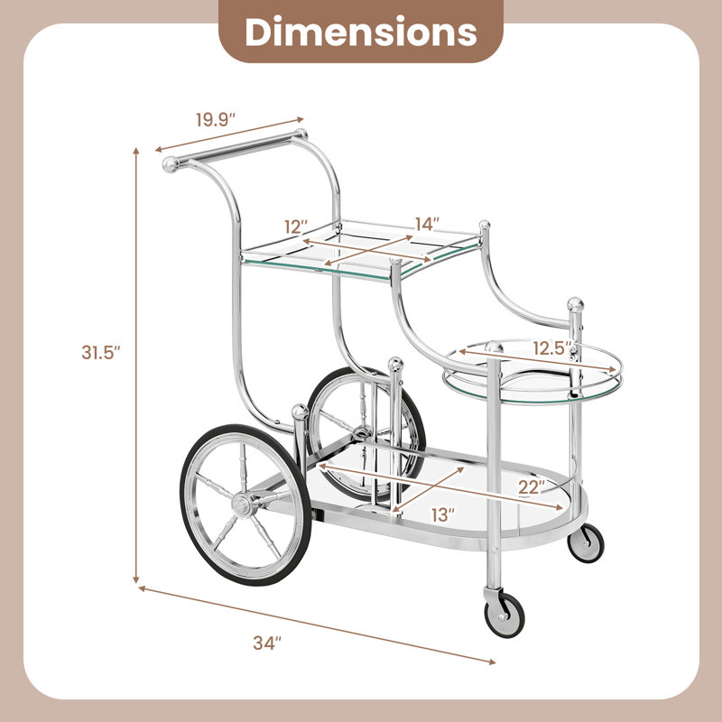 Metal Bar Cart