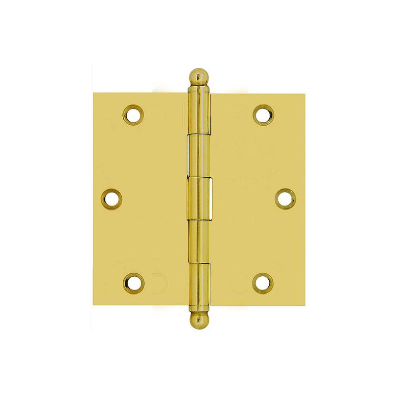 Solid Brass Mortise Hinge, 4.25" H x 2.5" W x 2.5" D