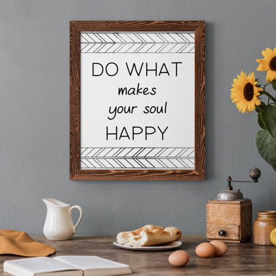«Your Soul Happy», art textuel sur toile