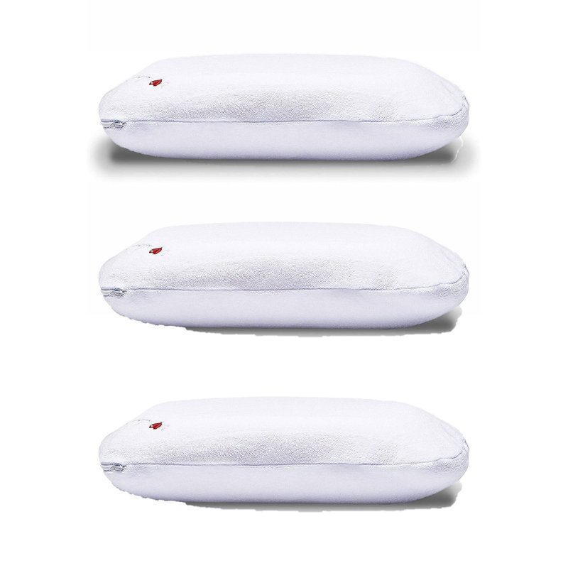 Memory Foam Plush Pillow, 16" H x 25" W x 16" D
