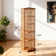 Hutto Rotating Bookshelf, 360° Revolving Bookcase With Shelves, Corner Freestanding Storage Shelf