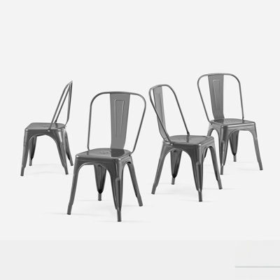 Kalya 18'' H Metal Stacking Side Chair