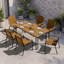 Ensemble de 4 chaises d'extérieur en polystyrène-404954841