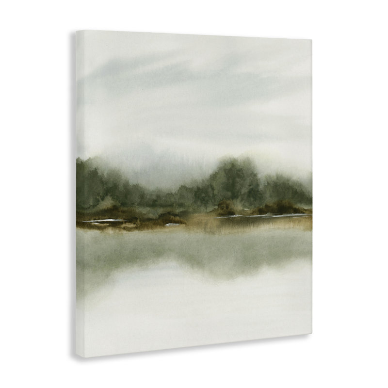 Toile de paysage vert embrassant, design par 1x, H 30 po x l 24 po