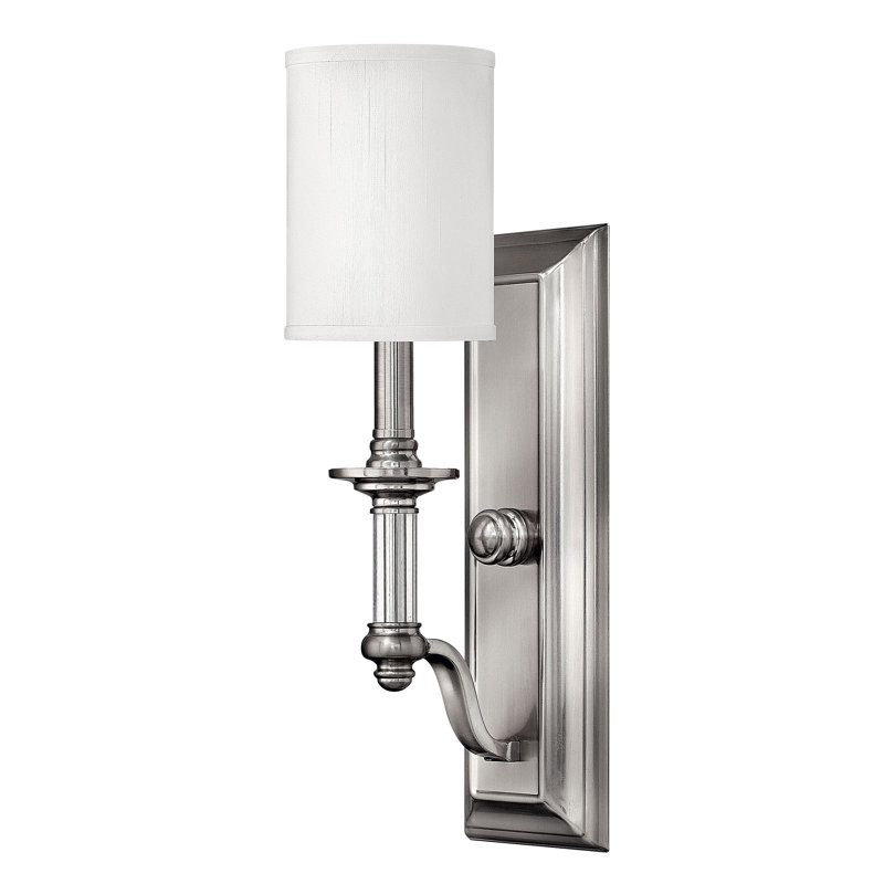 Sussex 1-Light Armed Sconce, Brushed Nickel