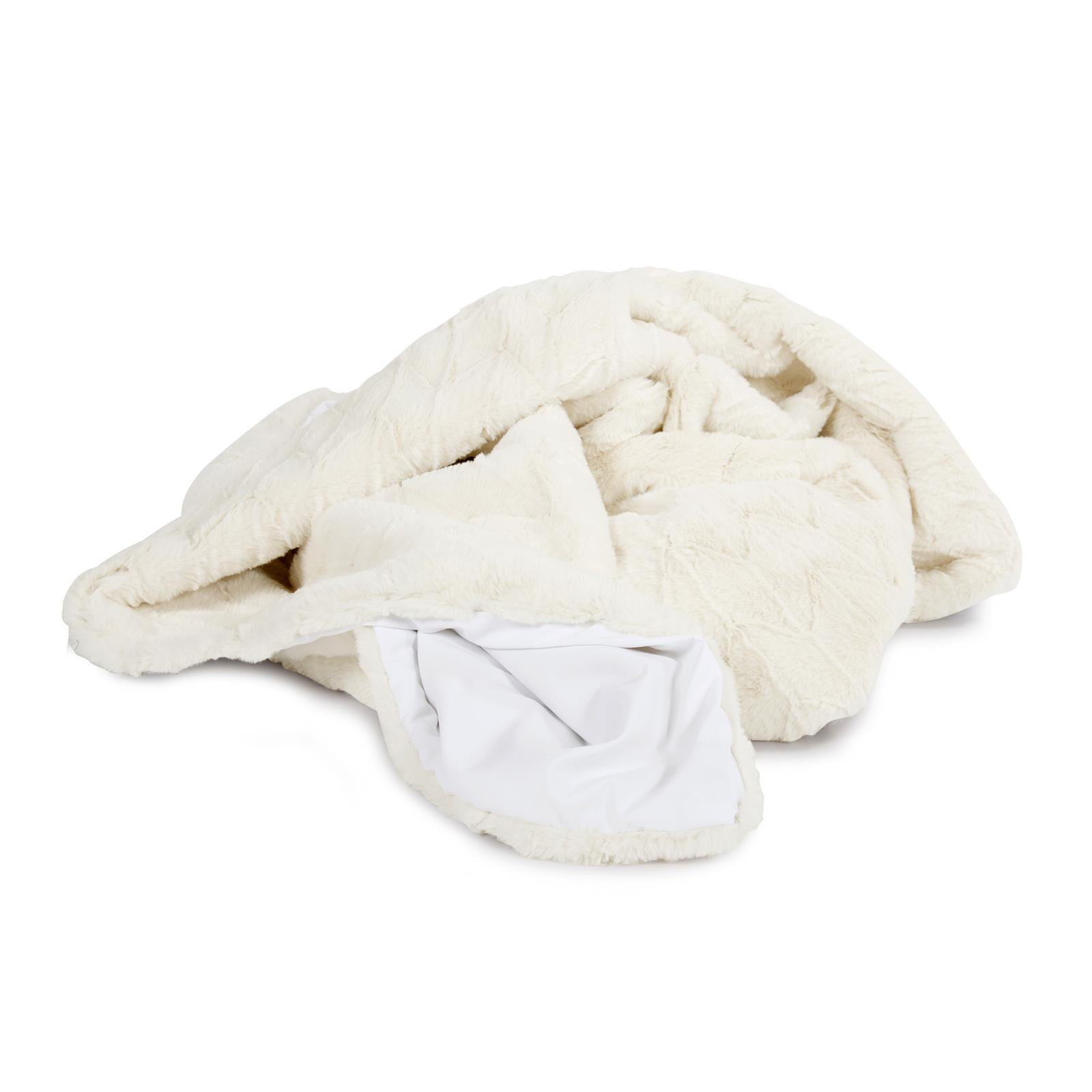 Dan High-pile Faux Fur Accent Throw Blanket, Brown