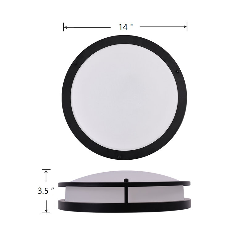 Latha 14" LED Flush Mount Selectable Color Temperature Dimmable Ceiling Light