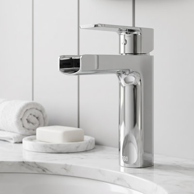 Robinet pour salle de bain à poignée simple Ileana