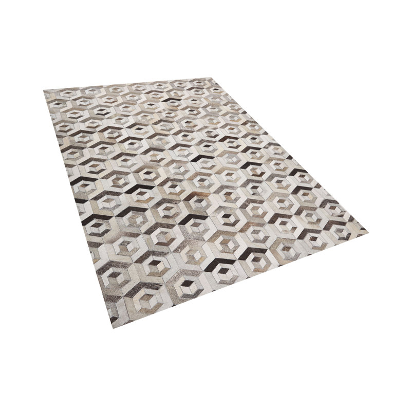 Yorkshire Geometric Hand Woven Area Rug, Rectangle 140 x 200cm