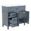 Armoire de salle de bain 36 po avec lavabo en céramique et tiroirs 36 po-1936146175