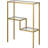 Modern Brass Rectangular Console Table For Entryway, Living Room, Or Hallway Accent