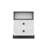 Modern Nightstand with Numerous Shelves, Anthracite & White | 100% Melamine Coated Particle Board, 24.4 x 24.4 x 16.5 inches | Wall-Mountable, PVC Edgebanding, Elegant Design for Stylish Bedrooms & Living Spaces