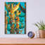 Bungalow Rose «Whimsy Poles» par David Galchutt, art mural en verre acrylique-1625631762
