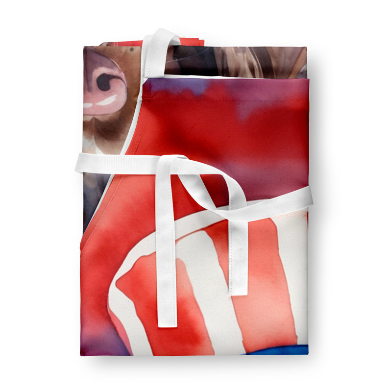 Patriotic American Apron, Boykin Spaniel