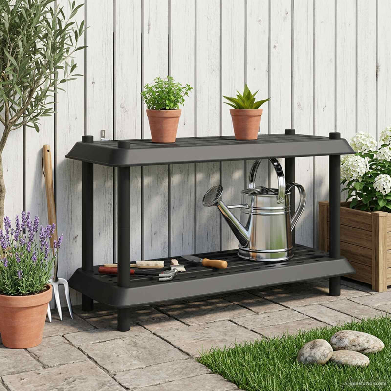 100 cm W Shelving Unit, 55.5cm H x 100cm W x 40cm D, Anthracite