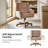 Caden Miriam Modern Wingback Chenille Swivel Tilting Simple Assembly Office Chair-35063621