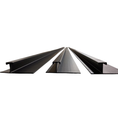 Aluminum Post T Shape 2850mm (112.20 Inch) - Black (10pcs)