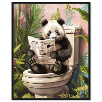 Art mural panda tropical par Art Remedy