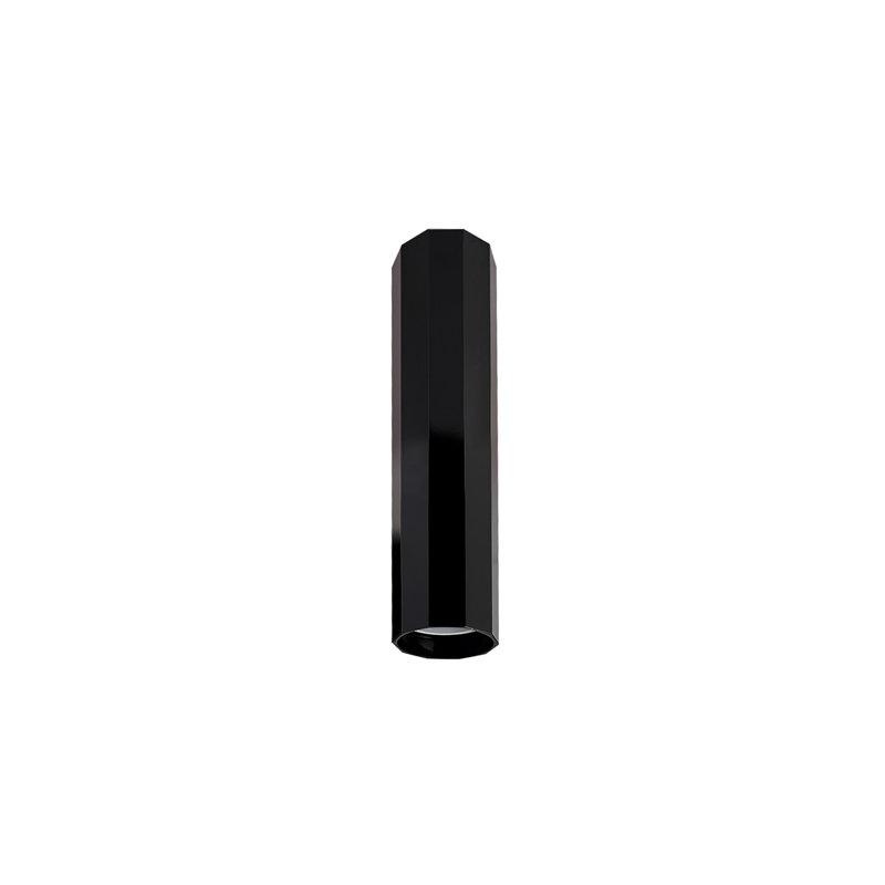 Grullon Flush Mount, 12cm H x 5.5cm W x 5.5cm D, Black