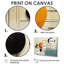 Décoration murale géométrique circulaire gris pastel orange - Mid-Century-133991080-133991082