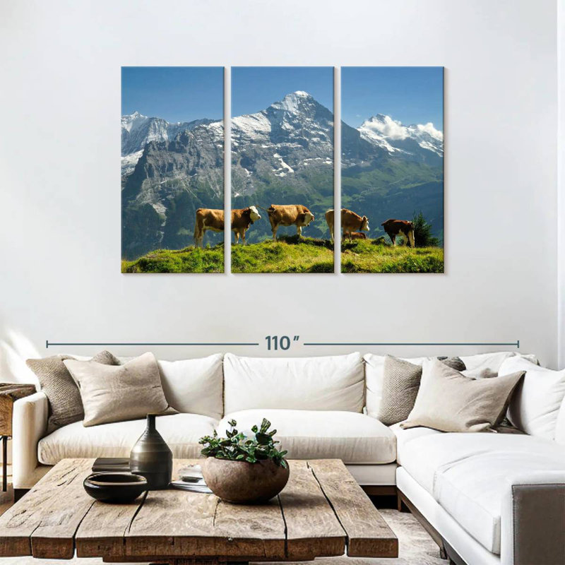 Brampt Hereford Cow Exodus, 48" H x 74" W