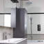 800mm W x 1500mm H Semi-Frameless Tub Door with Clear Glass