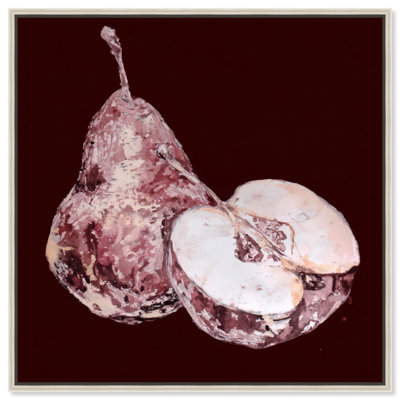 Décoration murale de cuisine : Toile encadrée « Faded Harvest » par Art Remedy, cadre argenté, 30 x 30 cm