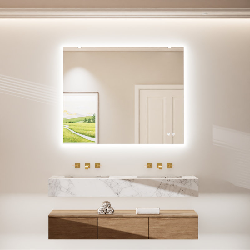 Armadale Backlit LED Anti-Fog Bathroom Mirror, 32" x 40"