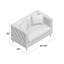 Causeuse Chesterfield en lin 49,6 po Meaghan-1765980359
