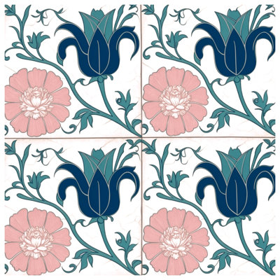 Tapisserie murale «Blue Pink»