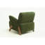 Chaise d'appoint rembourrée à quatre pieds-130065549