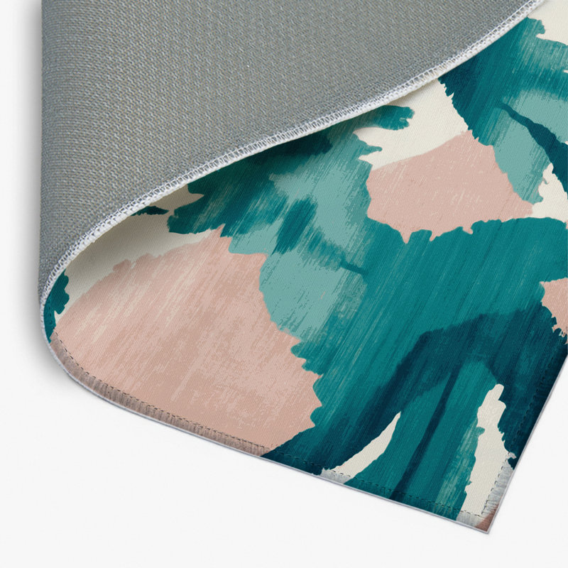 Watercolor Beige Indoor and Outdoor Area Rug, Rectangulaire 2 pi x 3 pi