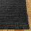 Tapis gris anthracite en laine et en coton tissé à la main Ewen-1642020177