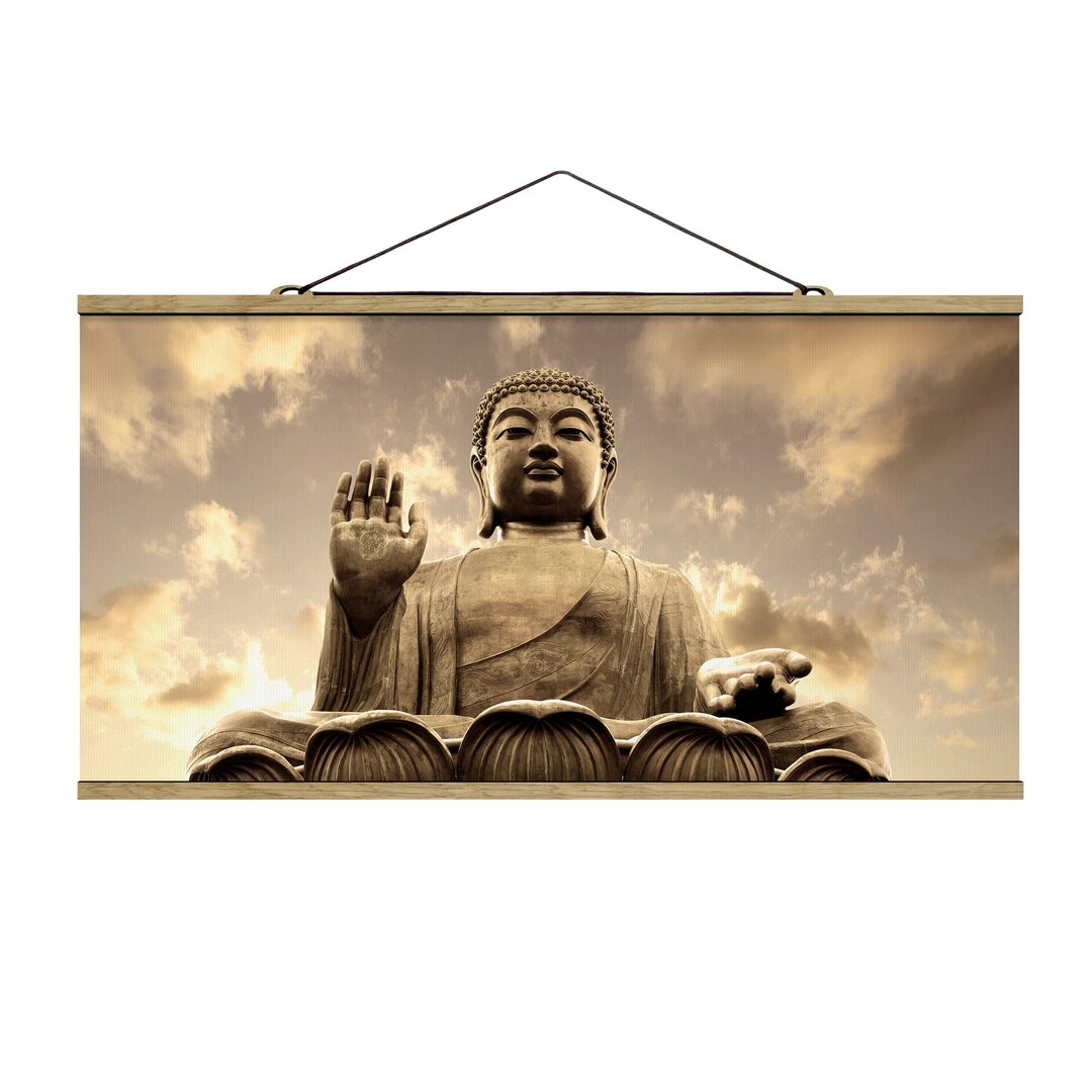 Poster Big Buddha Sepia