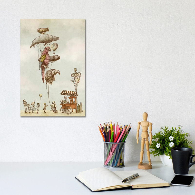 «A Day At The Fair» par Eric Fan - reproduction, H 12 po x l 8 po x P 0,75 po, Toile tendue, Aucun mat