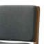 Paire de chaises de salle à manger contemporaines rembourrées, gris foncé, en bois d'hévéa fabriquées en gris, style, fabrication, l 19,18 po x P 23,53 po, H 33,08 po, assemblage requis