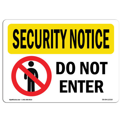 SignMission Do Not Enter Sign - Wayfair Canada