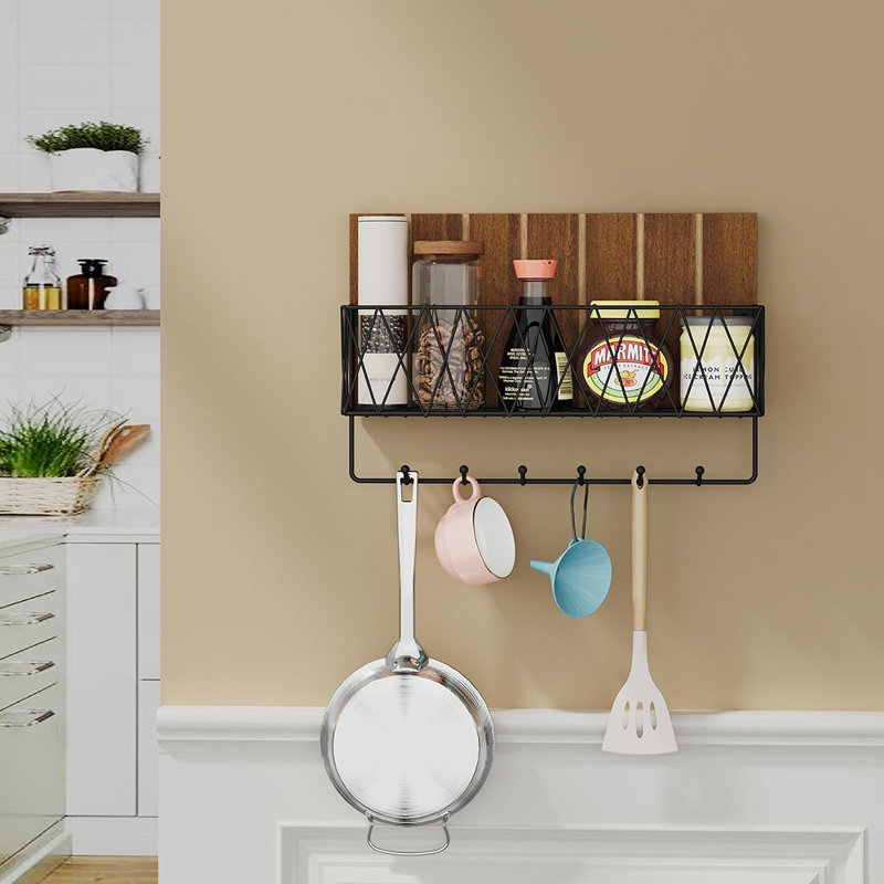 Porte-clés mural et porte-clés, organisateur de courrier mural avec 6 crochets, porte-clés pour porte-clés mural, porte-clés pour porte d'entrée, couloir, décoration de chambre à coucher 