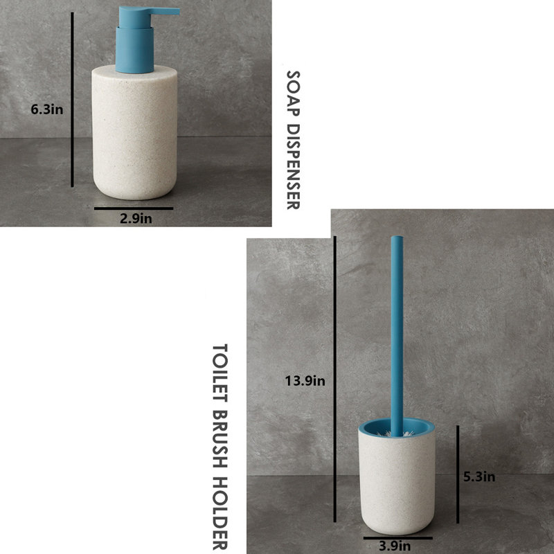 Ensemble complet d'accessoires de salle de bain 6 pièces