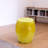 Fiou Lemon Fruit Resin Patio Stool and Side Table
