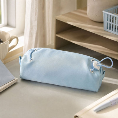 Trousse à crayons à cordon pour étudiants, grande capacité, de haute qualité, avec étui à crayons de couleur et trousse de maquillage.