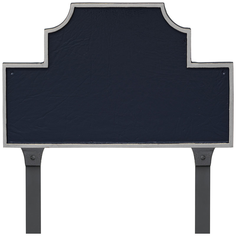 Plaque d'adresse Beckford, Marine / Argent, Oui