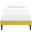 Lit en tissu de polyester et bois avec pieds fuselés carrés Sharon-114939664-114939759