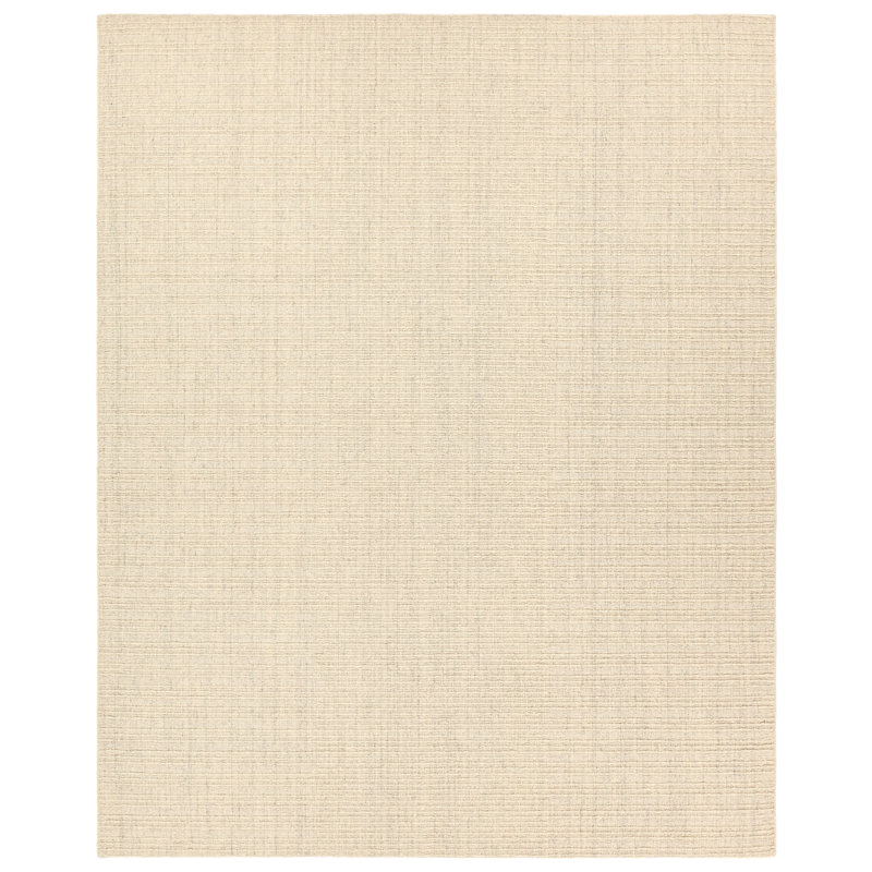 Tapis brun clair en laine tissée à la main Amity, Rectangle 8 pi 6 po x 11 pi 6 po