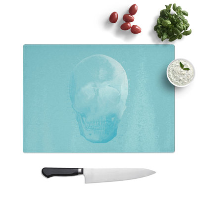 Blue Twilight Skull Chopping Board