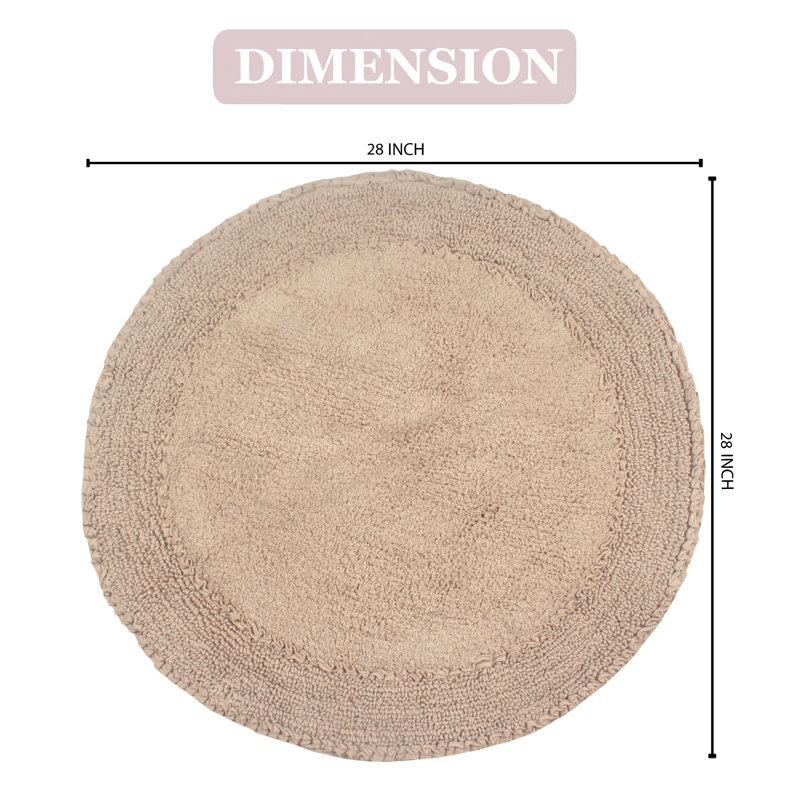 Tapis pour salle de bain Gadbois, Lin