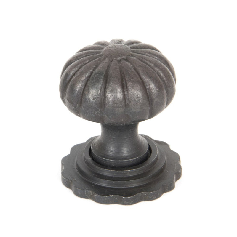 Flower Round Knob, Beeswax, 3.8cm