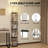 5 Tier Floor Lamp with Shelves, Modern Square Standing Lamp with 3 Color Temperature Bulb, Corner Display Bookshelf Lamp for Living Room and Bedroom, Tall Shelf Floor Lamp