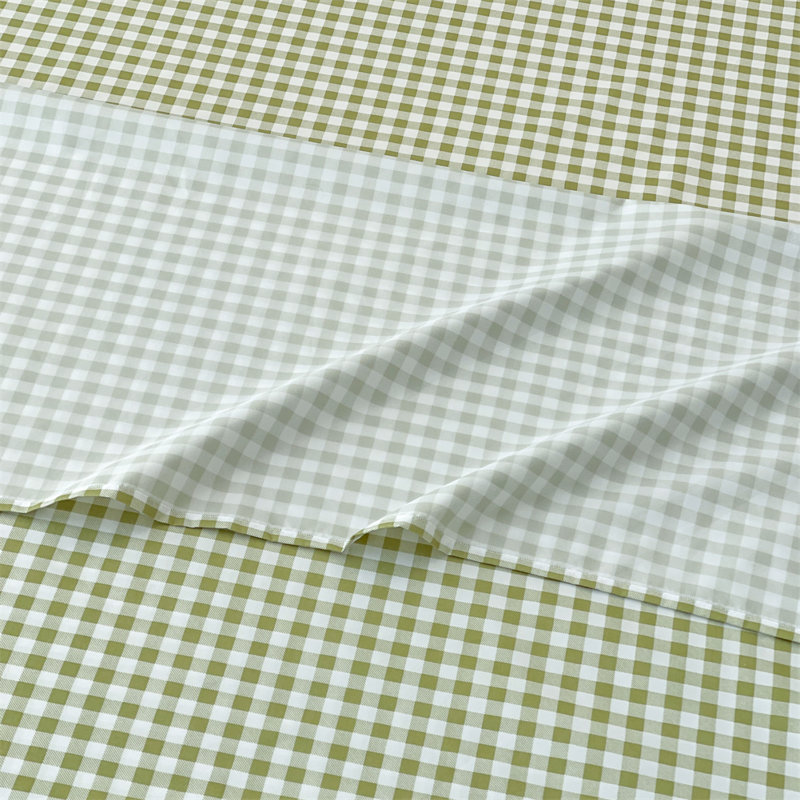 Gingham Sheet Set, Pre-Washed Microfiber Ultra-Soft Plaid Grid Sheets, Green Gingham, Twin Sheet Set + 1 Pillowcase